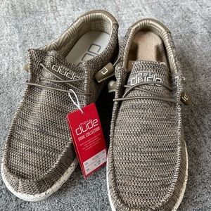 NWT Hey Dude size 10 brown slip ons
